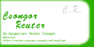 csongor reuter business card